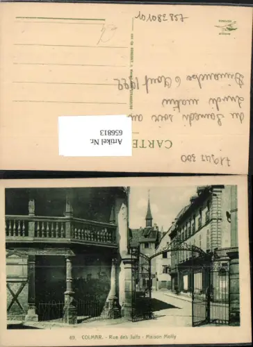 656813,Colmar Rue de Juifs Maison Molly France