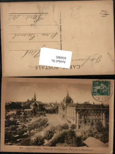 656905,Strasbourg Straßburg Palais de l ex-Empereur Palace de la Republique France