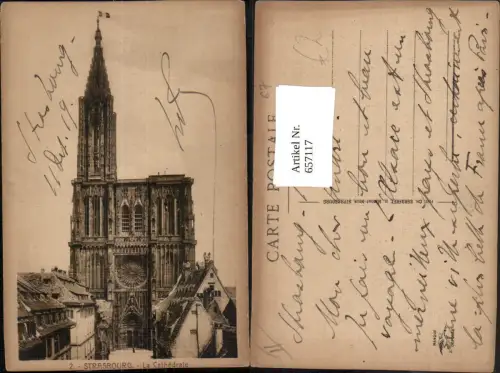 657117,Strasbourg La Cathedrale Straßburg France