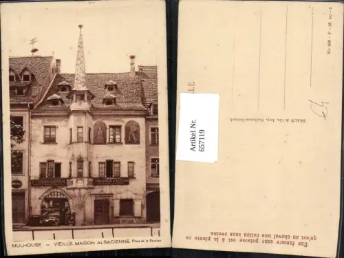 657119,Mulhouse Vieille Maison Alsacienne Place de la Reunion France