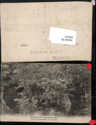 658131,Environs de Toul pittoresque Grottes de Sainte-Reine le Labyrinthe France