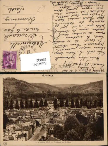 658132,Bar-le-Duc Panorama sur la Gare France