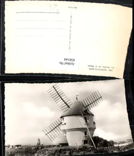 658144,Foto Ak Batz-sur-Mer Le Moulin de la Masse Windmühle France
