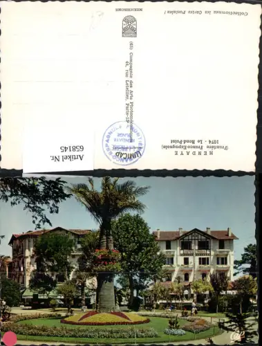 658145,Hendaye Frontiere Franco-Espagnole Le Rond-Point Grenze France