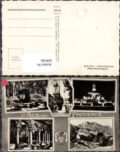 658166,Mehrbild Ak La Cite du Roy Rene Aix-en-Provence Souvenir France