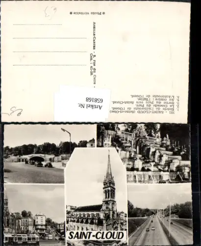 658168,Mehrbild Ak Saint-Cloud Seine-et-Oise France