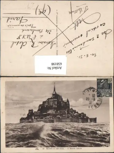 658198,Mont-St-Michel A Maree haute France