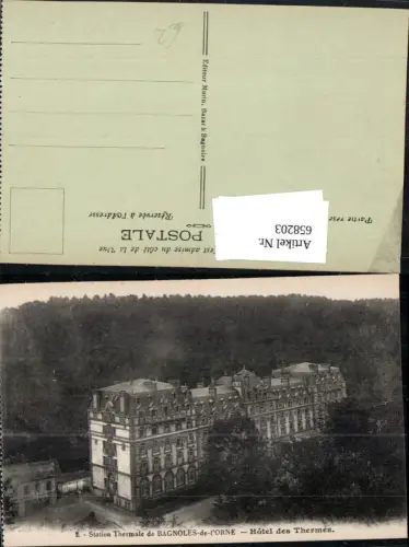 658203,Station Thermale de Bagnoles-de-l Orne Hotel des Thermes France