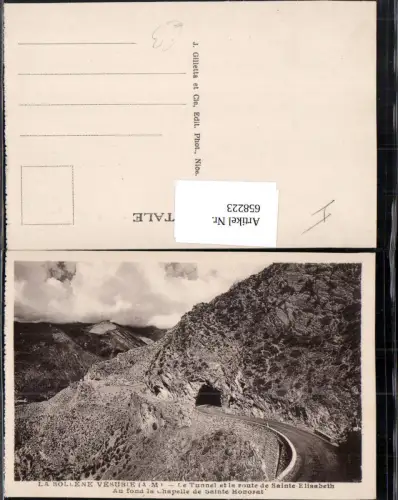 658223,La Bollene Vesubie Le Tunnel et la route de Sainte Elisabeth France