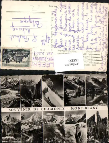658233,Mehrbild Ak Souvenir de Chamonix Mont Blanc France