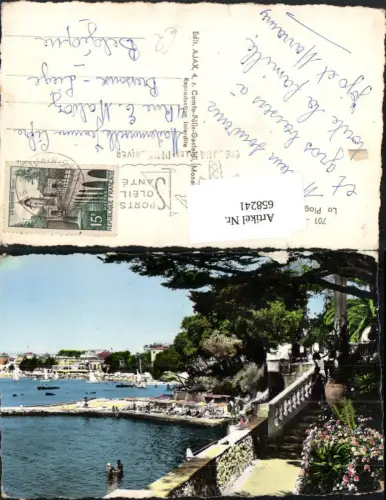 658241,Juan-les-Pins La Plage Belles-Rives Strand Strandleben France