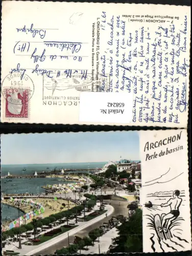 658242,Arcachon Gironde Sa Magnifique Plage et ses 3 Jetees Strand Strandleben France