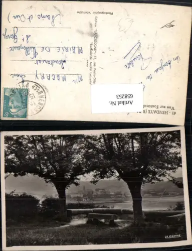 658253,Hendaye Vue sur Fontarabie France