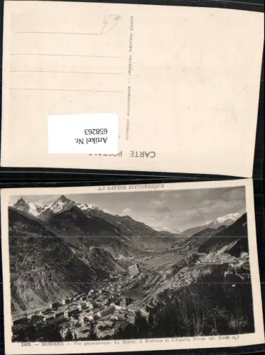 658263,Modane Vue panoramique Le Replat le Replaton et l Aiguille Doran France