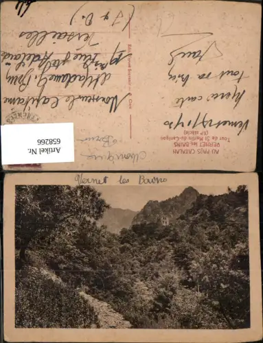 658266,Au Pays Catalan Vernet-les-Bains Tour de St Martin du Canigou France