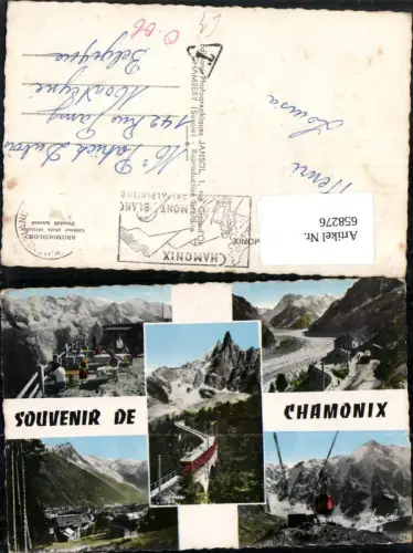 658276,Mehrbild Ak Souvenir de Chamonix Bergbahn Mont Blanc France