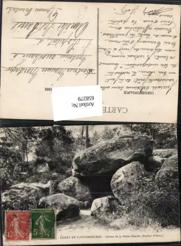 658279,Foret de Fontainebleau Grotte de la Biche Blanche Rocher d Avon France