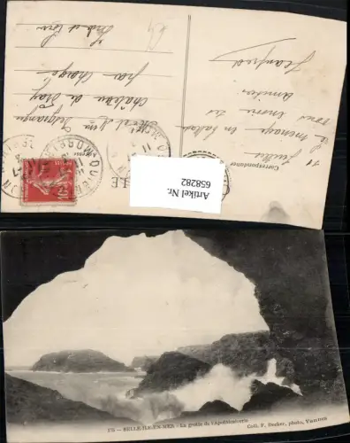 658282,Belle-Ile-en-Mer La grotte de l Apothicairerie Brandung Küste France