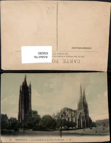 658285,Bordeaux La Cathedrale et la Tour Pey-Berland France
