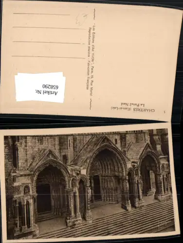658290,Chartres Eure-et-Loir La Cathedrale Le Portail Nord France