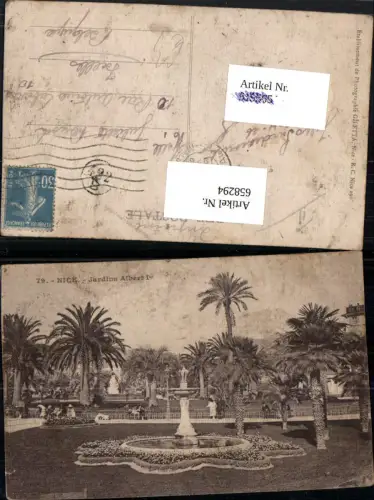 658294,Nice Nizza Jardins Albert 1 Brunnen Palmen France