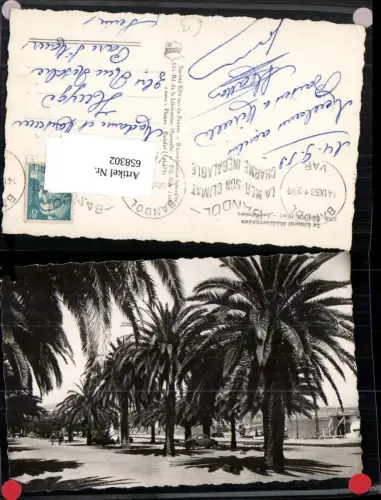 658302,Foto Ak Bandol Var Les Palmiers Palmen France