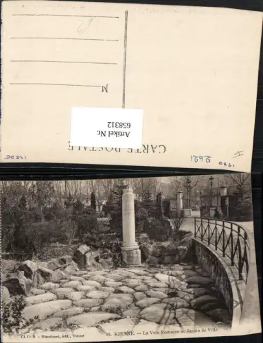 658312,Vienne La Voie Romaine au Jardin de Ville France