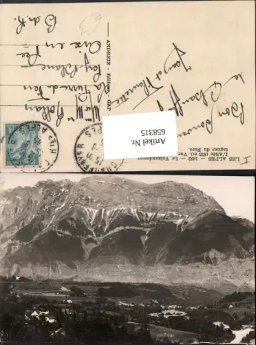 658315,Les Alpes Le Valgaudemar L Allee Vue generale et montagnes du Faro France