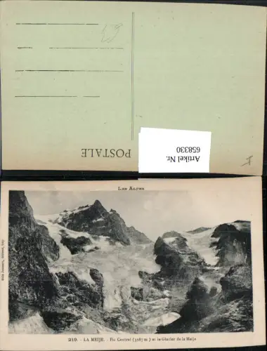 658330,Les Alpes La Meije Pic Central et le Glacier de la Meije France