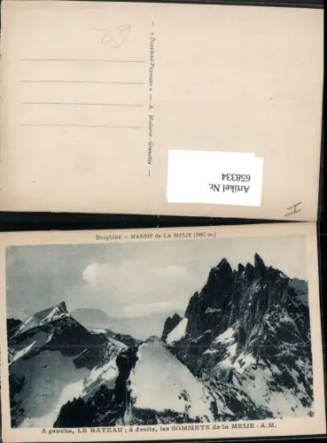 658334,Dauphine Massif de la Meije A gauche Le Rateau France