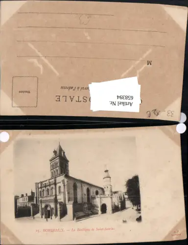 658394,Bordeaux La Basilique de Saint-Seurin Basilika France