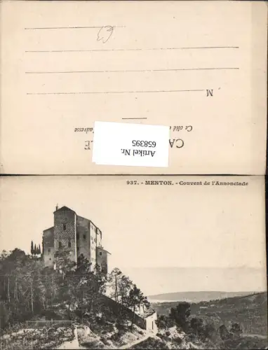 658395,Menton Couvent de l Annonciade Kloster France