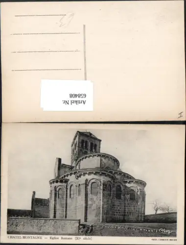 658408,Chatel-Montagne Eglise Romane Kirche France