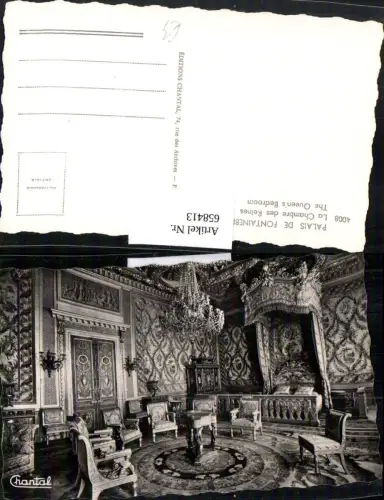 658413,Palais de Fontainebleau La Champbre des Reines Interieur France