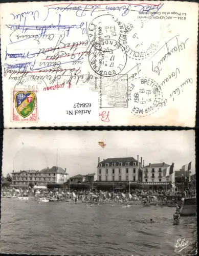 658427,Arcachon Gironde La Plage et les Grands Hotels Strand Strandleben France