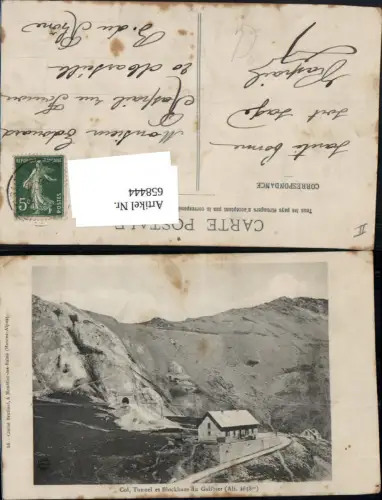 658444,Col Tunnel et Blockhaus du Galibier Col du Galibier Valloire France