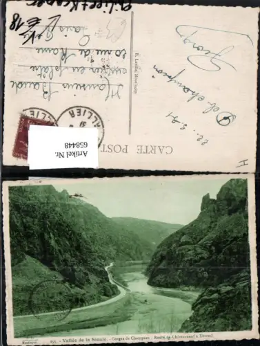 658448,Vallee de la Sioule Gorges de Champeau Route de Chateauneuf a Ebreuil France