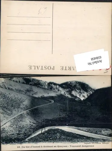 658458,Du Col d Izoard a Arvieux en Queyras Tournant dangereux France