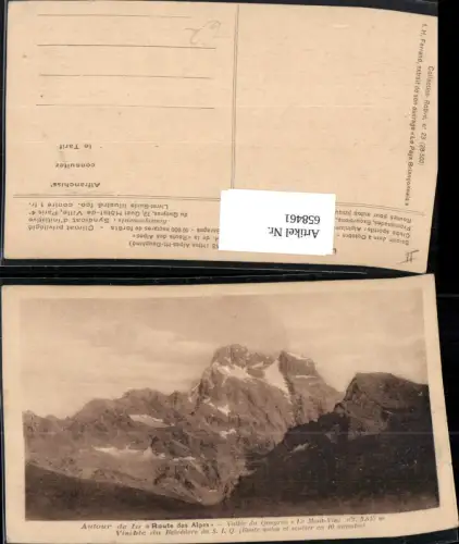 658461,Vallee du Queyras Le Mont-Viso Visible du Belvedre du S.I.Q. France