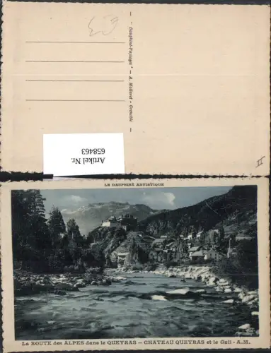 658463,Queyras Chateau Queyras et le Guil Schloss France