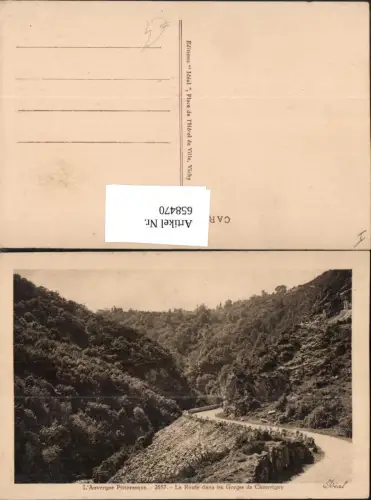658470,L Auvergne Pittoresque La Route dans les Gorges de Chouvigny France