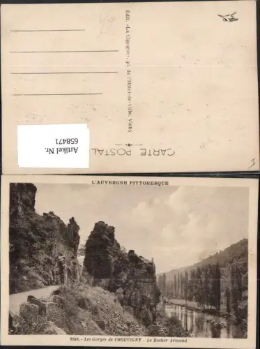 658471,L Auvergne Les Gorges de Chouvigny Le Rocher Armand France
