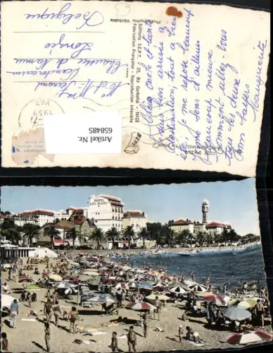 658485,Cote d Azru Saint-Raphael La plage Strand Strandleben France