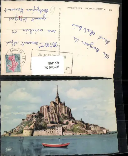 658496,Le Mont St-Michel Cote Sud-Ouest France