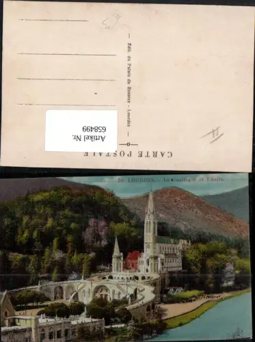 658499,Lourdes La Basilique et l Asile Basilika France