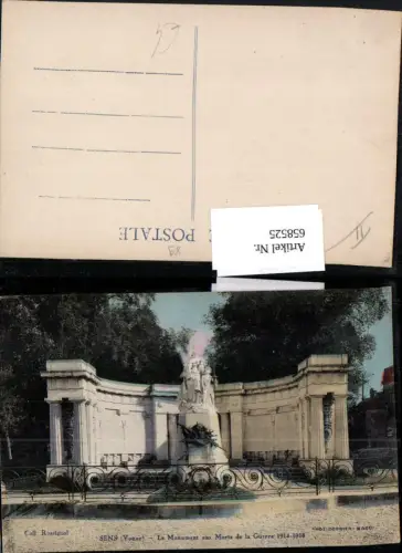 658525,Sens Yonne Le Monument aux Morts de la Guerre WW1 France