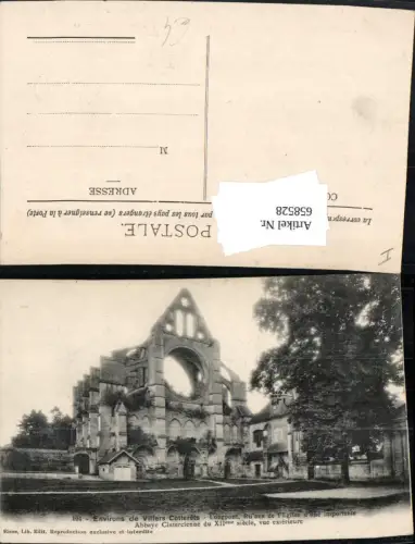 658528,Environs de Villers Cotterets Longpont Ruines de l Eglise France