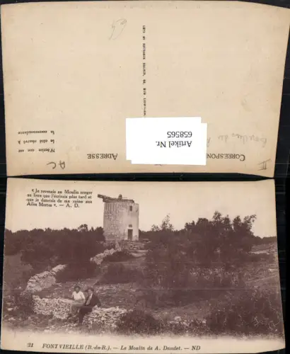 658565,Fontvieille Moulin de A. Daudet Windmühle France