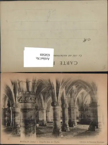 658569,Rosnay Aube Chapelle basse de l Eglise Kirche France