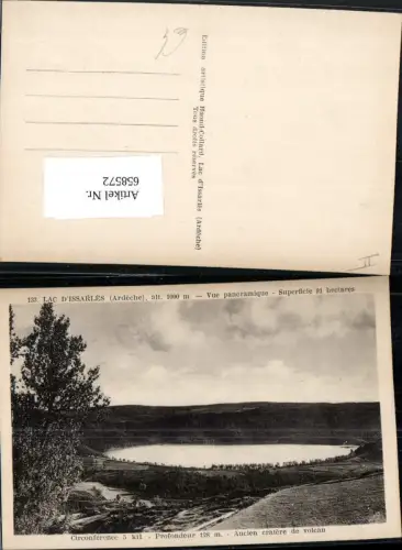 658572,Lac d Issarles Ardeche Vue panoramique France